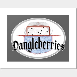 Hockey Dangleberries (Pucks in Goal) Posters and Art